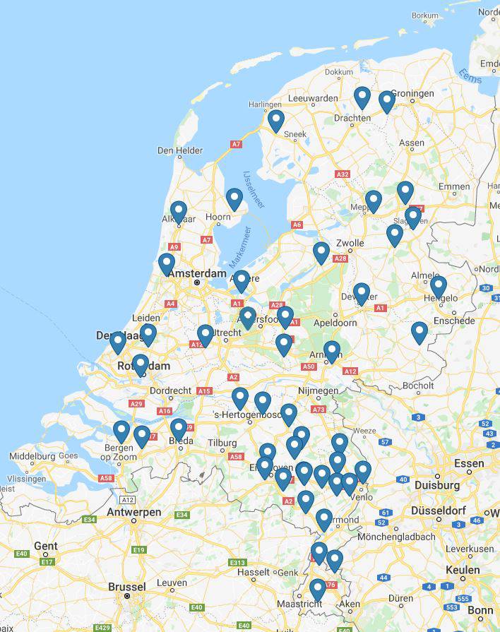Afhaalpunten Tegel-uitverkoop.nl
