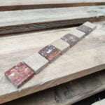 Meerdere Kleuren Natuursteen Strips Getrommeld Azahar Larnaca Rosso 3x26cm afbeelding 2