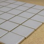 Grijs Egaal Guocera AMS 13004 Grijs Licht 4,8x4,8 Mozaïek 30,5x30,5cm (partij van 13,92 m²) afbeelding 3