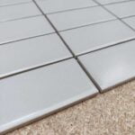 Grijs Mozaiek Egaal Guocera AMS 14270 Grijs Licht 4,5x9,5 Mozaïek 30x30cm afbeelding 2