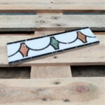 Impronta Marmi Bianco Carrara Geometrico 9,5x34cm