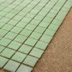 Groen Mozaiek Licht Glanzend Ker Glasmozaïek Groen Licht 2x2 Mozaïek 32,7x32,7cm afbeelding 2