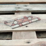 Meerdere Kleuren Natuursteen Strips Marmerlook MTC Marmer Strip Rojo Allicante Rood Bruin 7x20cm