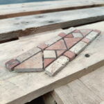 Meerdere Kleuren Natuursteen Strips Marmerlook MTC Marmer Strip Rojo Allicante Rood Bruin 7x20cm afbeelding 2