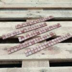 Rood Natuursteen Strips Marmerlook MTC Marmer Strip Rood 3x30cm