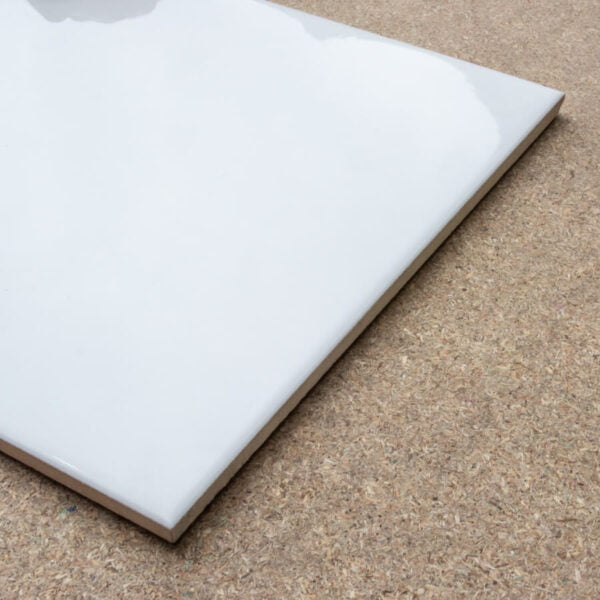 Creme Wandtegels Egaal Steenbok Wand 18901 White Glossy 13x26cm afbeelding 1
