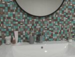 Meerdere Kleuren Mozaiek Decor Atlas Concorde Dwell Turquoise Shiny Mix 2,8x2,8 Mozaïek 30,5x30,5cm afbeelding 15054
