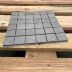 Grijs Mozaiek Betonlook Ecoceramic Norwich Gris Effen 5x5 Mozaïek 30x30cm afbeelding 2