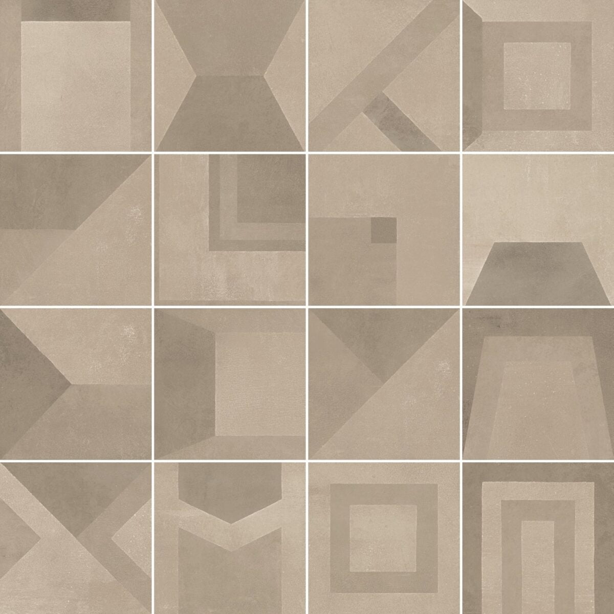 Beige Vloertegels Decor Alta Venbo Mix Warm Matt 20x20cm