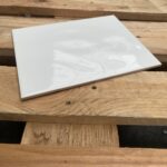 Wit Wandtegels Glanzend Ceratile Glans Wit Geonduleerd 20x25cm afbeelding 2