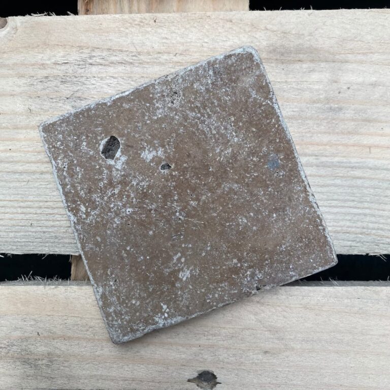 Beige Natuursteen Natuursteenlook MTC Travertin Bruin Gezoet 10x10cm