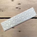 Wit Wandtegels Decor Quintessenza Memento MEM107L Cipria Lucido 5x20cm