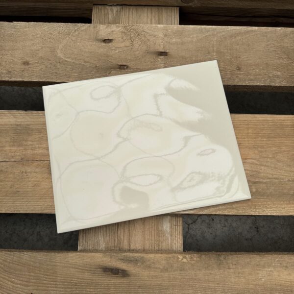 Wit Wandtegels Egaal Yurtbay Uni Pergamon Glans Geonduleerd 20x25cm