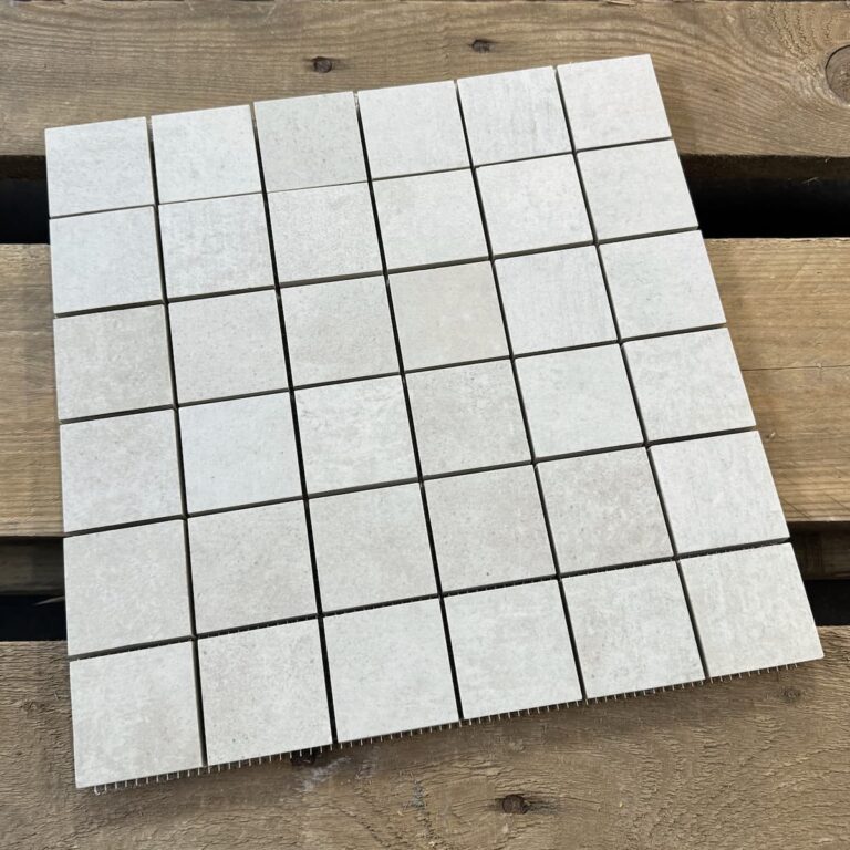 Grijs Mozaiek Betonlook Durstone Tribeca Hielo Natural 4,8x4,8 Mozaïek 30x30cm