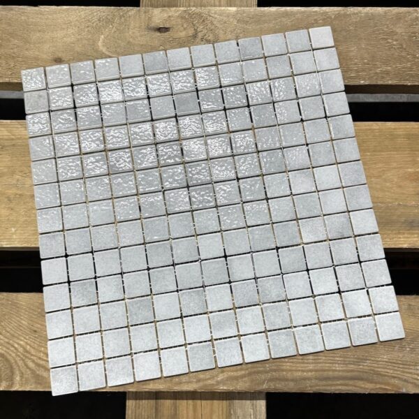 Grijs Mozaiek Glanzend Briare Harmonies AG04 2,5x2,5 Mozaïek 34,6x34,6cm