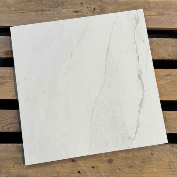 Wit Vloertegels Marmerlook Ecoceramic Luxe Snow Polished 60x60cm