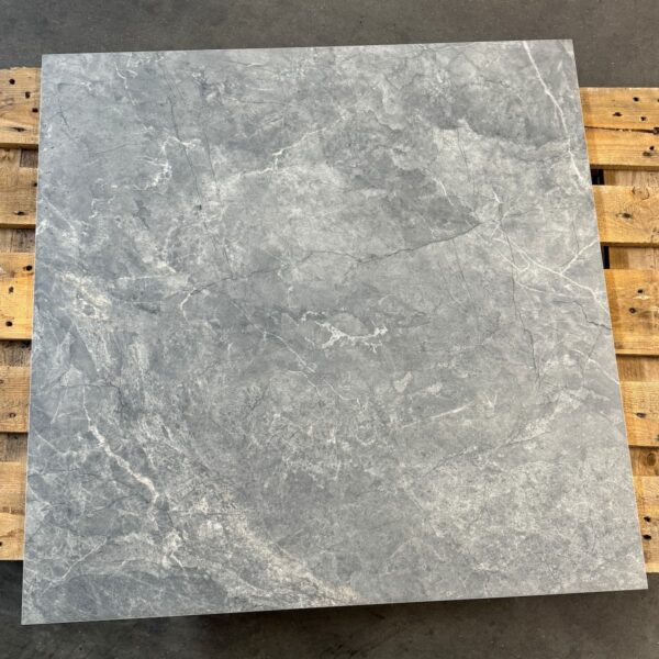 Zwart Vloertegels Natuursteenlook Navarti Mylos Grafito 90x90cm